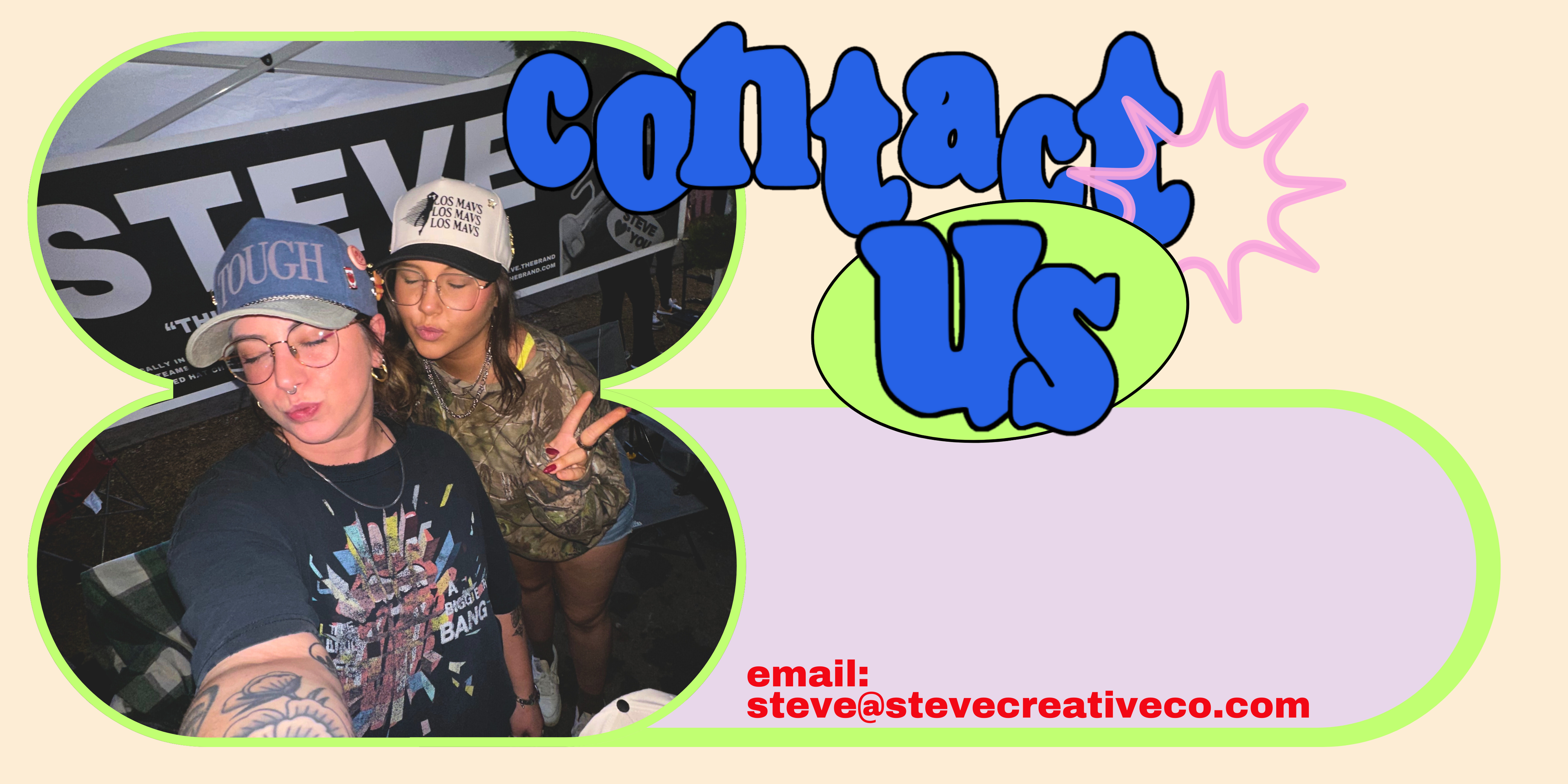 At Steve the Brand, we believe a hat is more than just an accessory it’s a statement. Our designs are inspired by the people, places, and culture that surround us. Rooted in Dallas, we blend timeless craftsmanship with modern details to create hats that exude confidence and individuality.
Every piece we make reflects our commitment to quality and intentional design. From casual caps to bold statement pieces, Steve the Brand hats are made for those who own their space with ease.